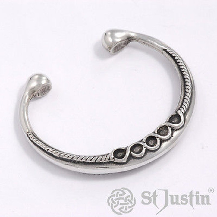 Bracelet Torque Anneaux Etain 