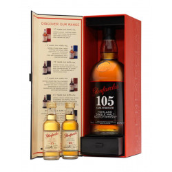 Coffret Glenfarclas 105 Cask Strength 70cl 60° + 2x5cl