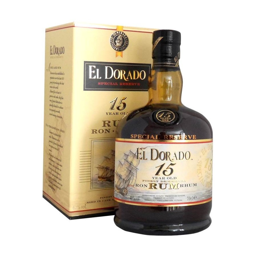 El Dorado 15 years old 70cl 43° Old Rum Le Comptoir Irlandais