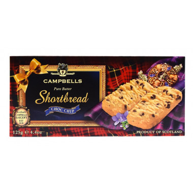 Campbells Shortbreads Chocolate Chips 125g