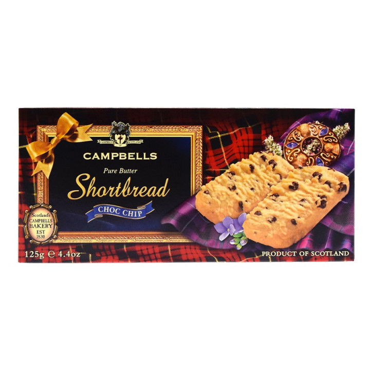  Shortbreads aux Pépites de Chocolat Campbells 125g