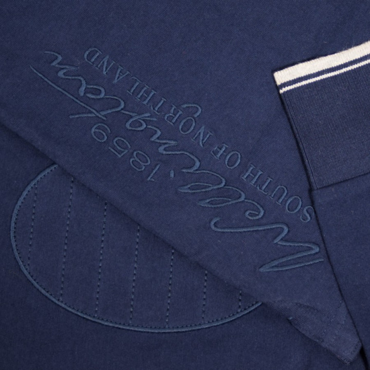 Black Wellis Heritage Navy Polo Shirt