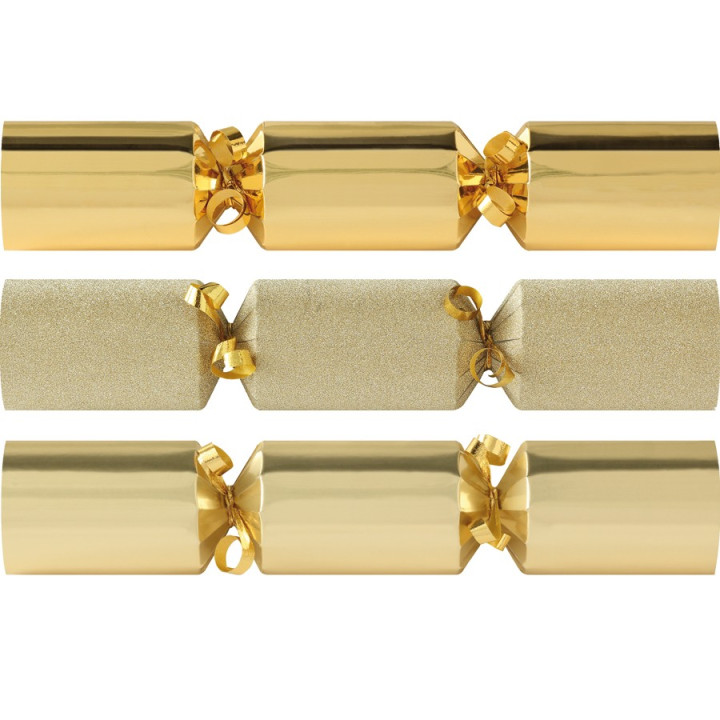 Mini Luxury Christmas Crackers Tom Smith x6