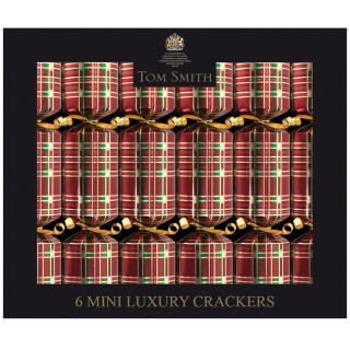 Christmas Crackers Tartan Mini Luxury Tom Smith x6