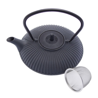 Cast Iron Teapot Grey Enamel 0.8L