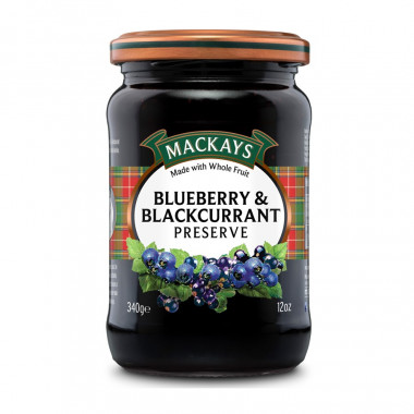 Blueberry & Blackcurrant Preserve Mackays 340g