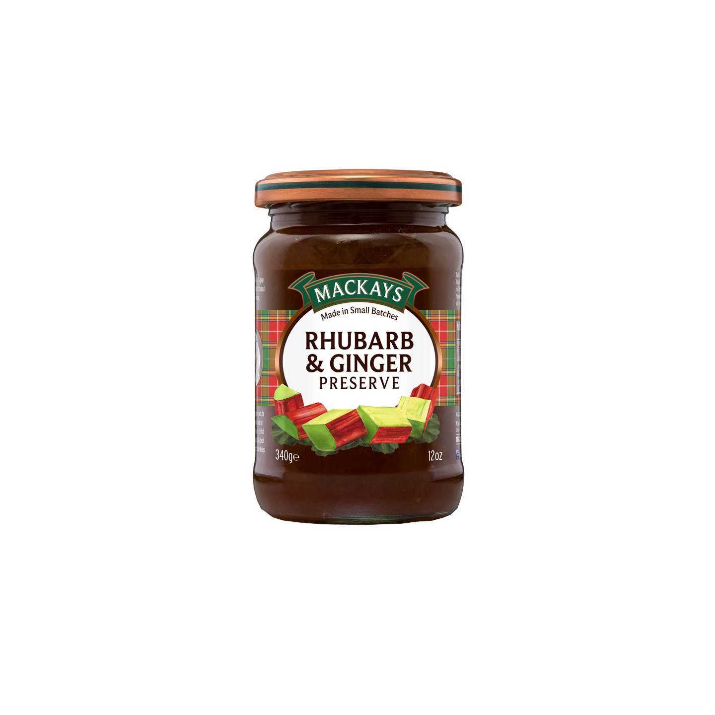 Confiture Rhubarbe & Gingembre Mackays 340g