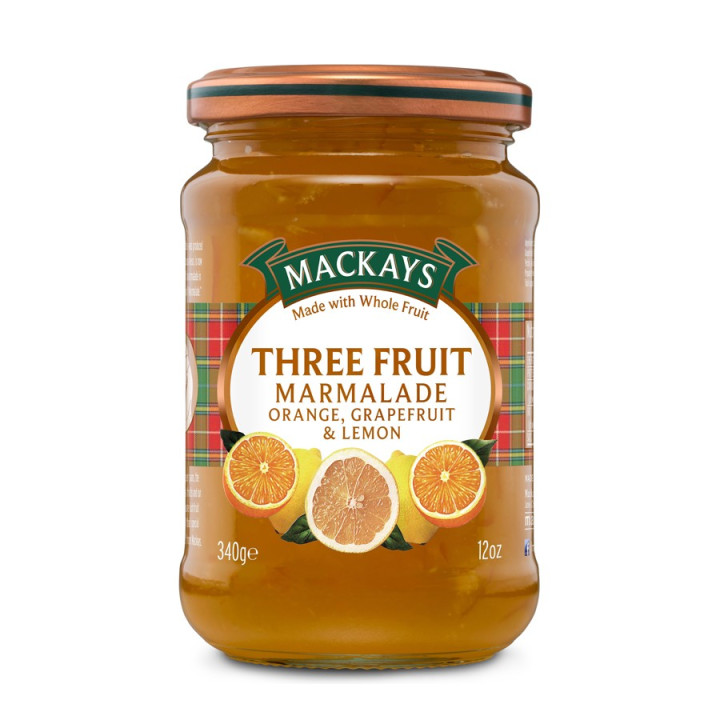 Three Fruit Marmelade Mackays 340g