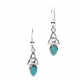 Celtic Silver & Turquoise Earrings