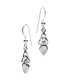 Boucles d'Oreilles Argent Celtique Gris Perle