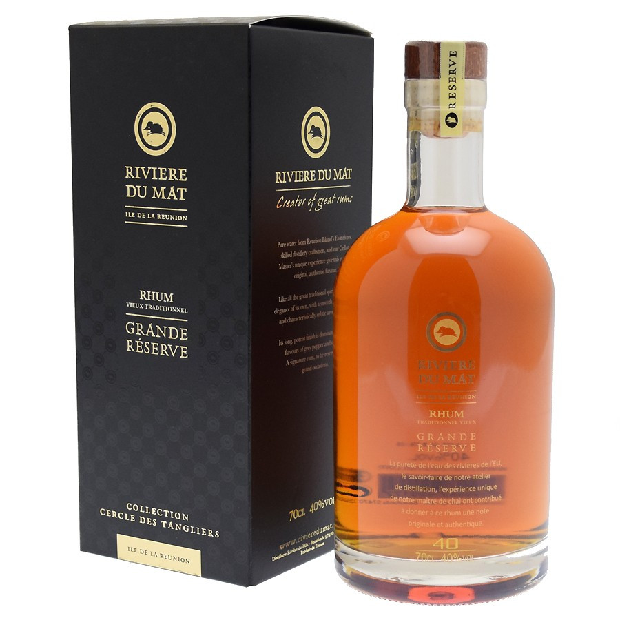 Coffret Rivière du Mât Grande Réserve 70cl 40° + 2 Verres - Rhum vieux - Le  Comptoir Irlandais