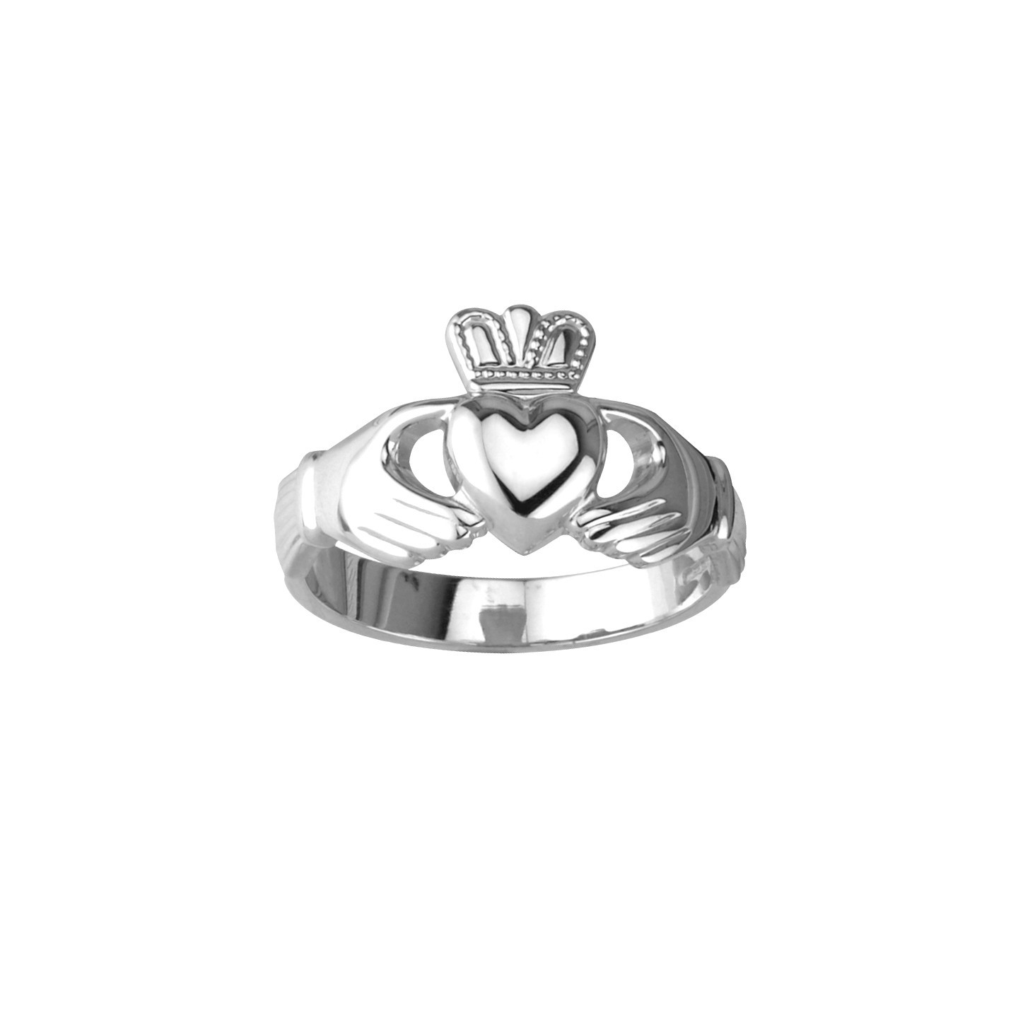 Silver Men Claddagh Ring