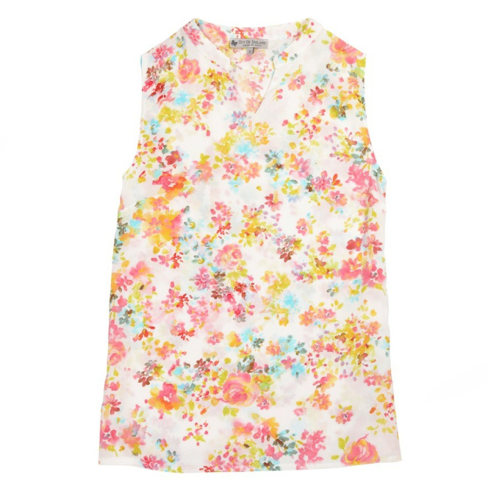 Out Of Ireland Sleeveless Flower Shirt