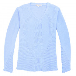 Out Of Ireland V Collar Twisted Sweater