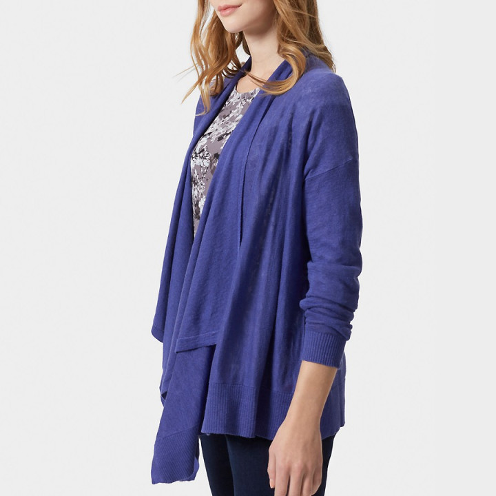 Cardigan Lin Ouvert Bleu Tom Joule