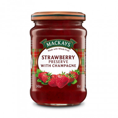 Champagne and Strawberry Preserve Mackays 340g
