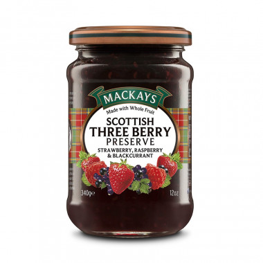 Scottish Three Berry Preserve Mackays 340g