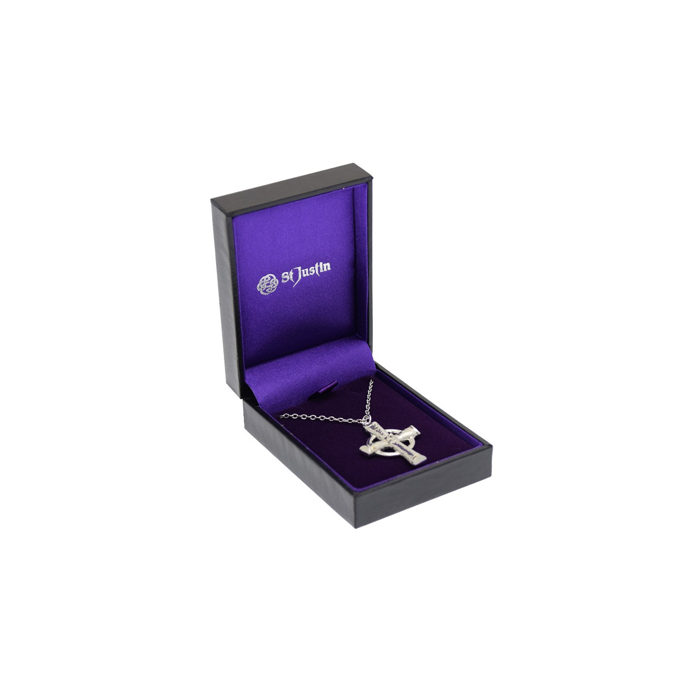 Celtic Ring Pewter Cross