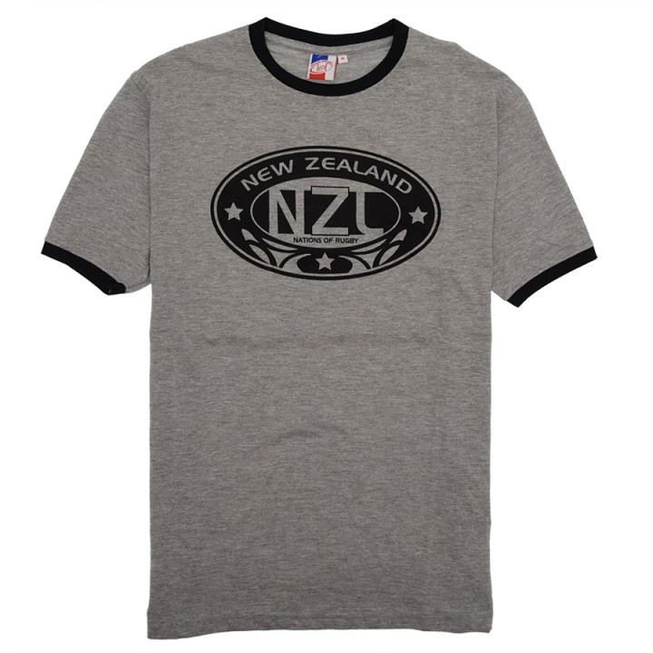 T-Shirt Gris Nations of Rugby