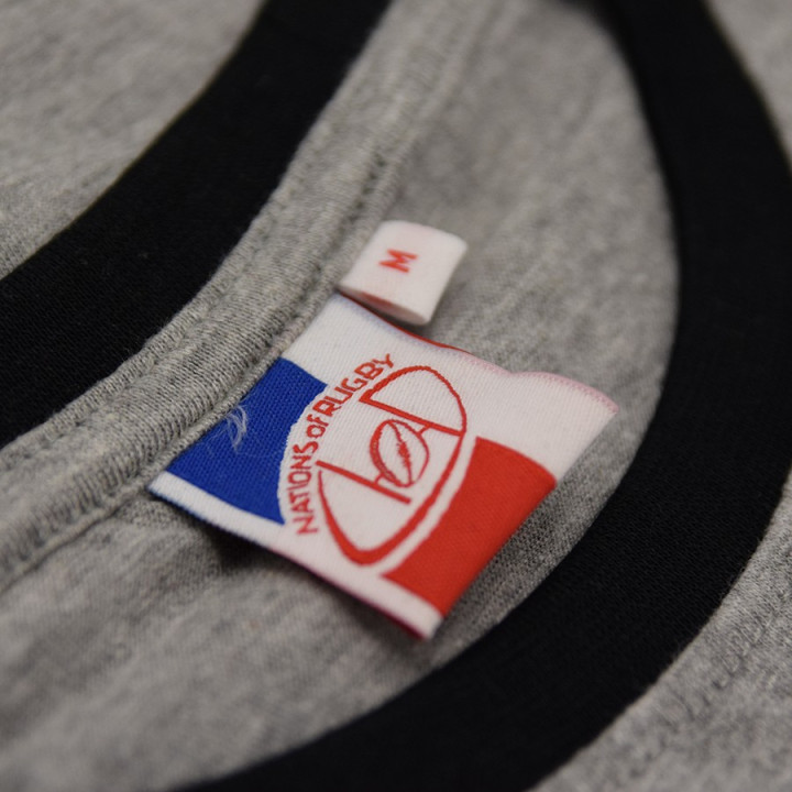 T-Shirt Gris Nations of Rugby