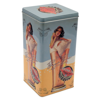 Retro Style Box "Lady in a Glass"