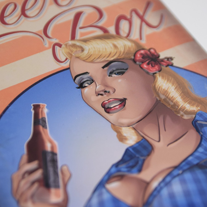 Retro Style Box "Blond Hair"