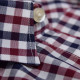 Out of Ireland Gingham Navy & Burgundy Shirt
