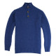 Pull Col Montant Boutonné Indigo Out Of Ireland