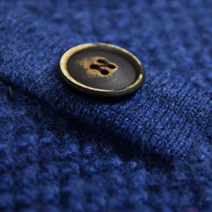 Out Of Ireland Indigo High Collar Sweater