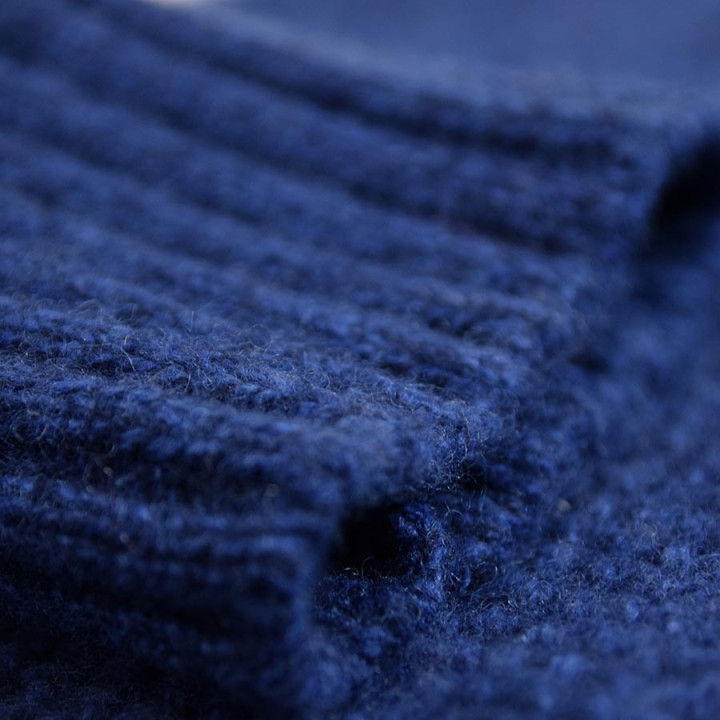 Out Of Ireland Indigo High Collar Sweater