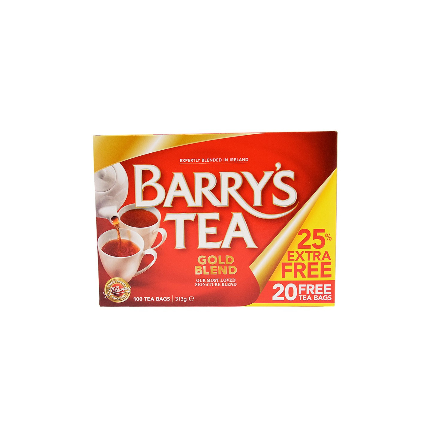 Barry's Tea Gold Blend 80 teabags + 20 free teabags