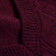 Pull Col V Maille Fine Bordeaux Best Yarn