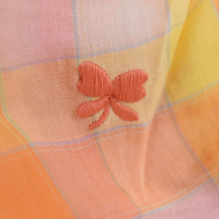 Out Of Ireland Orange Checkered Jane Shirt