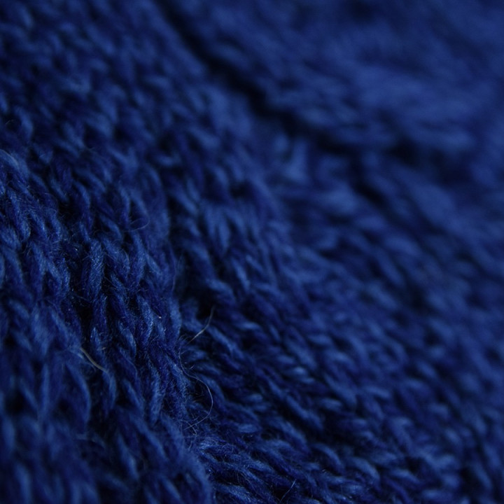 Pull Col Roulé Bleu Aran Woollen Mills