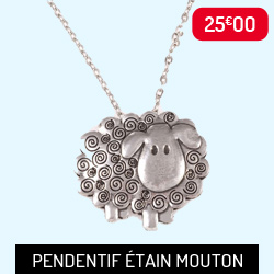 Pendentif Etain Mouton Pendentif Etain Mouton