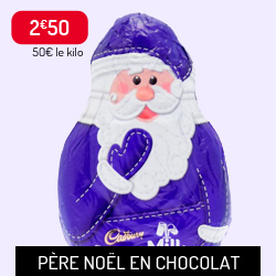 Père Noël en chocolat Cadbury Père Noël en chocolat Cadbury
