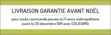 Livraison garantie avant Noël pour des commandes passées avant le 15 décembre