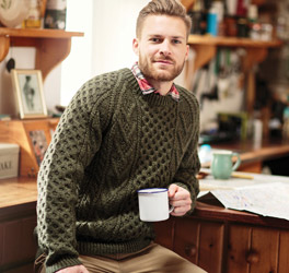 Traditional Irish wool sweater