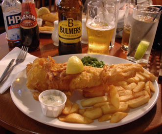 Le traditionnel Fish and Chips irlandais