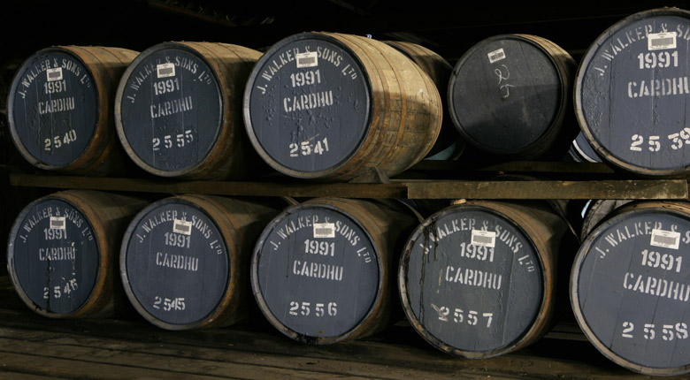 Cardhu fûts de whisky