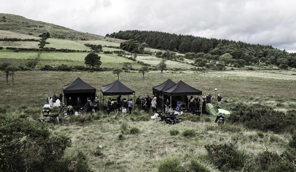 Tournage de Game of Thrones - au pied des montagnes de Mourne ©HBO