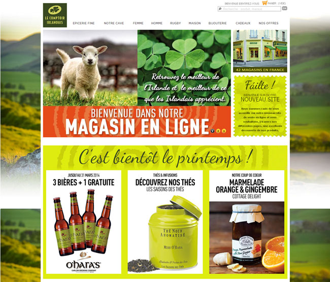 E-boutique Le Comptoir Irlandais