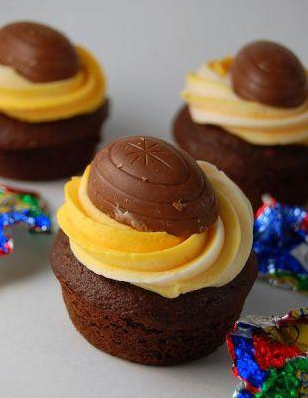 Oeufs au chocolat en cupcakes