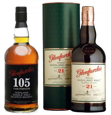 Glenfarclas 105 et 21 ans, double médaille d'or 2016