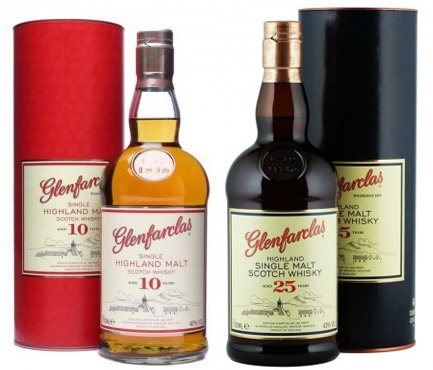 Glenfarclas 10 et 25 ans, médaile d'argent 2016