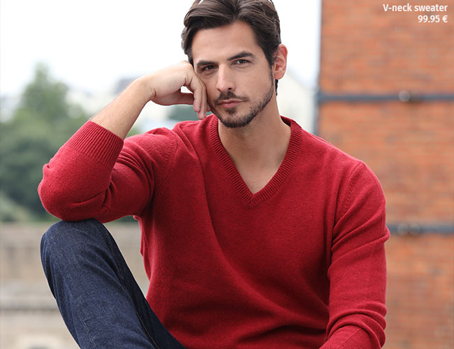 V-neck sweater