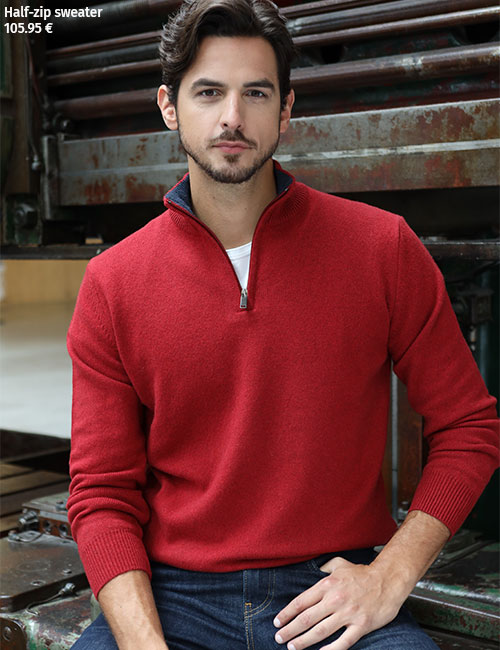 Half-zip sweater