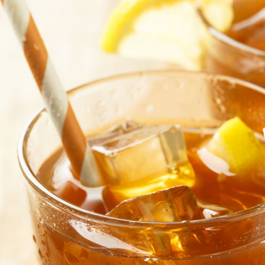 Mocktail green tea and ginger beer