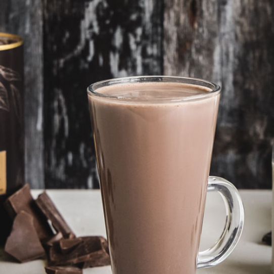 Chocolate caramel milkshake