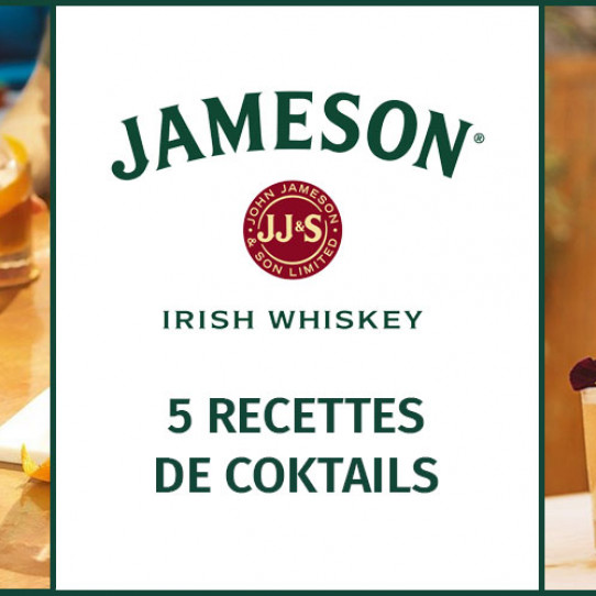 5 recettes de cocktails à base de whiskey Jameson